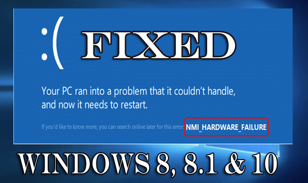 NMI Hardware Failure error