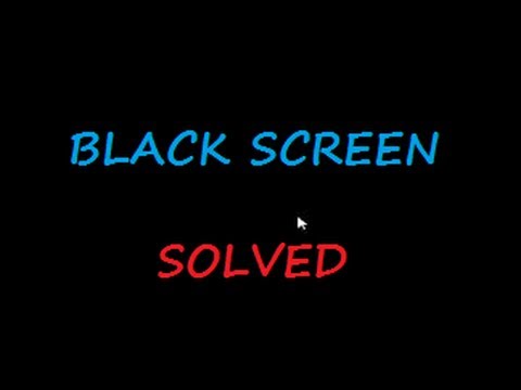 Black Screen with Cursor in Windows 8.1