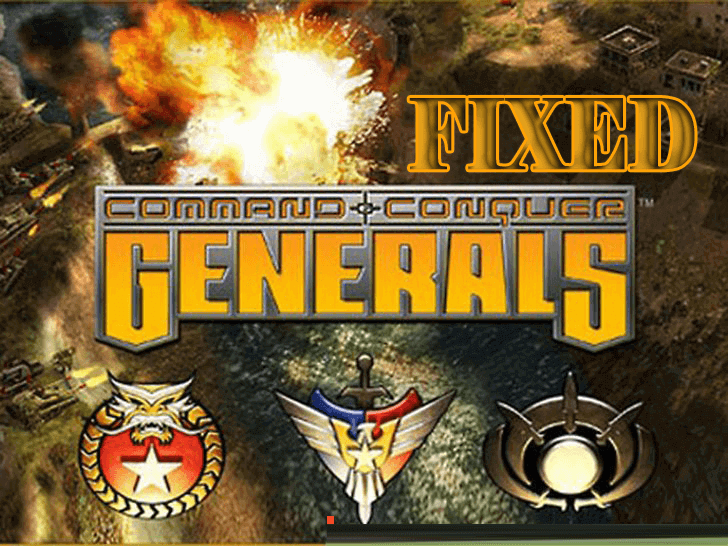 fixed command & conquer issue