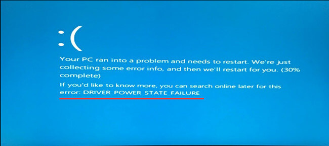 Windows 10 Driver Power State Failure