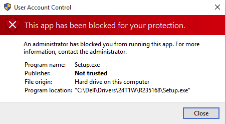 blocked app been protection administrator account fix windows error between pc hidden difference normal issues