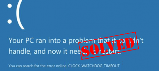 Solve Clock Watchdog Timeout