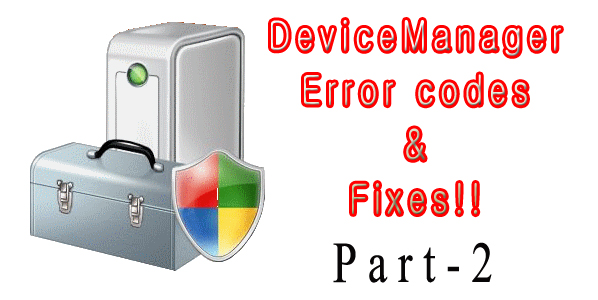 Device Manager Error 