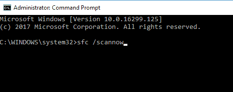 Use The Scannow/ Sfc Command