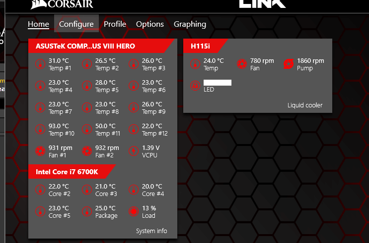 Corsair Link PC fan controller software 