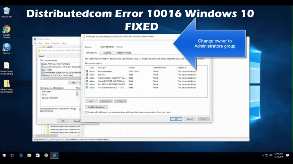 [FIXED] DistributedCOM Error 10016 in Windows 10
