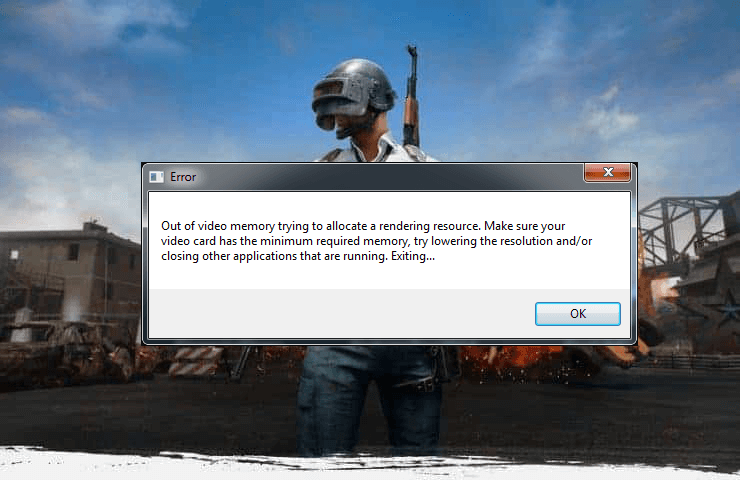 PUBG out of memory