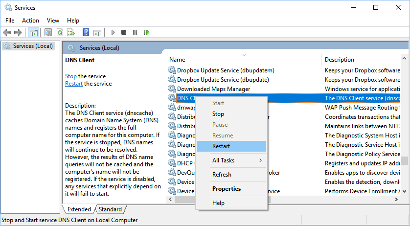 server ip address could not be found 