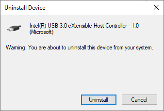 USB device not recognized 
