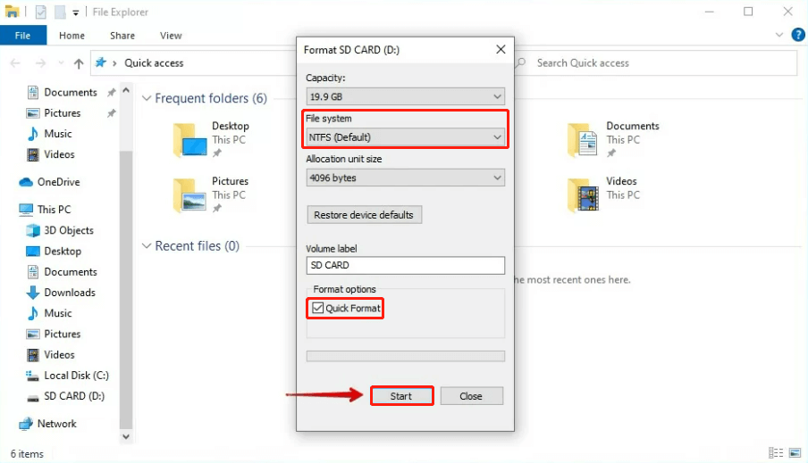 How to Restore SD Card to Full Capacity