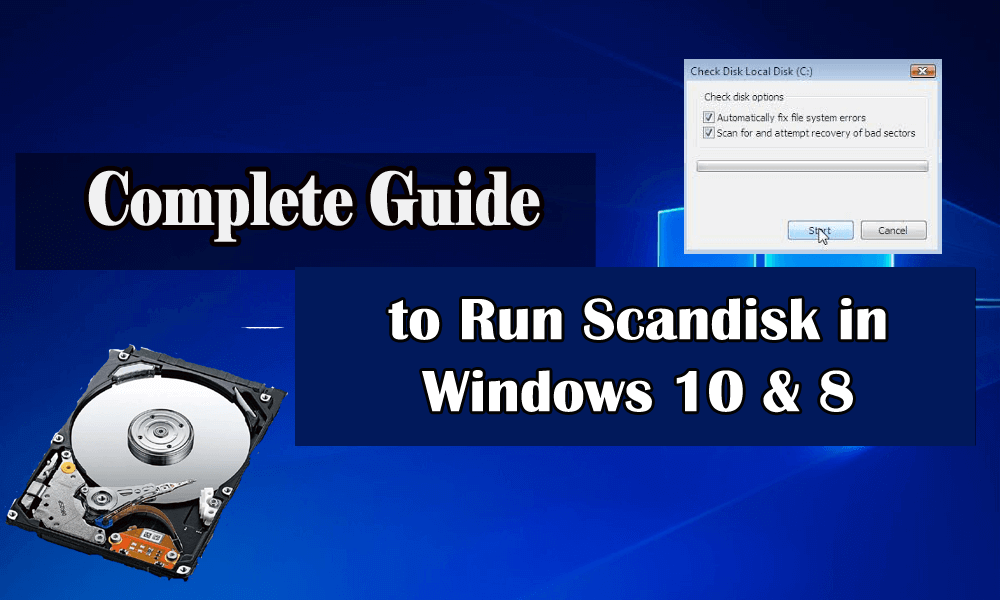 How to run scandisk in Windows 