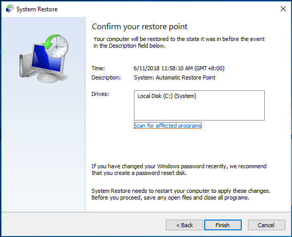 DLL errors on the Windows 10 computer