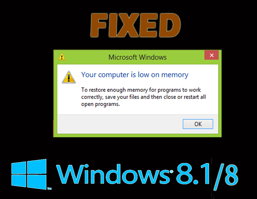 windows low on memory