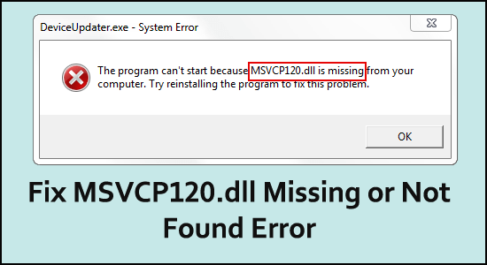 MSVCP120.dll Missing