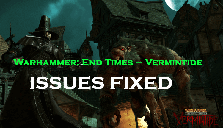 Warhammer: End Times – Vermintide errors
