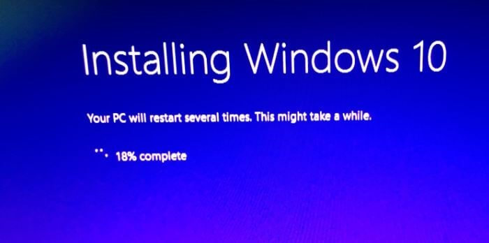 reinstall the Windows 10 without deleting your files