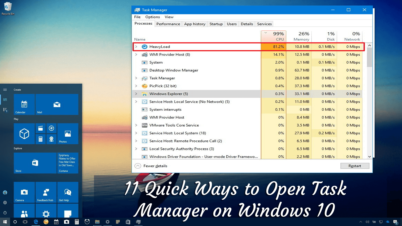 How to Open Task Manager Windows 10 