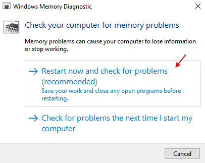 Windows Memory Diagnostic