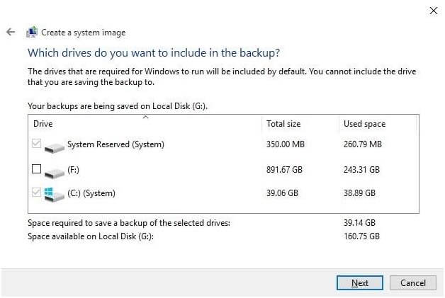 Create a System Image Backup