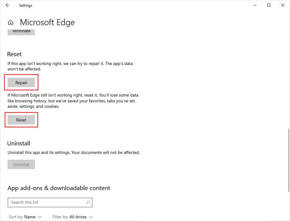 Microsoft Edge keep crashing 