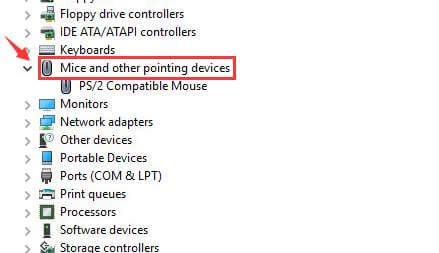 keyboard and mouse not working after windows 10 update