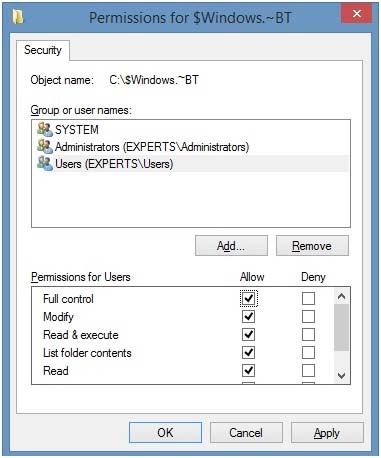 delete $windows. bt delete $windows. bt