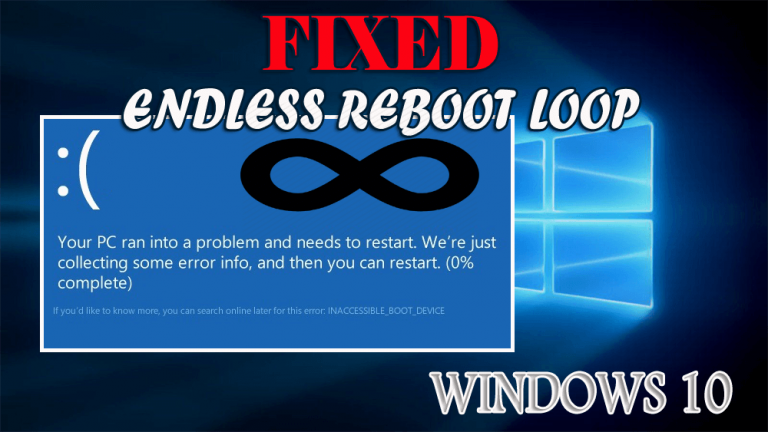 How to Fix Endless Reboot Loop after Windows 10 Update