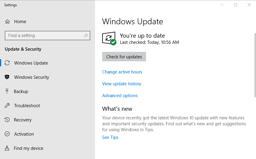 Windows update