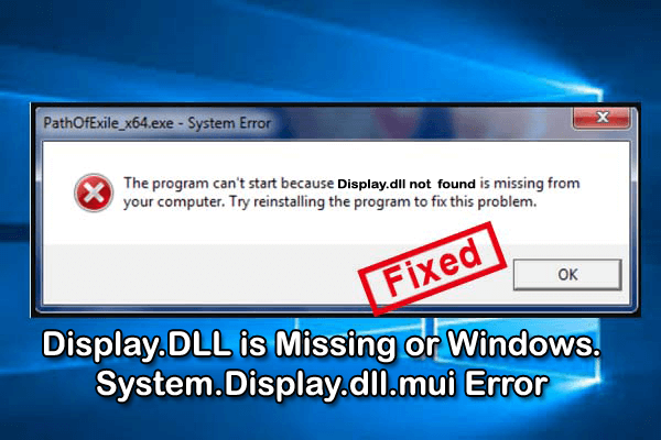 resource dll is missing reinstall
