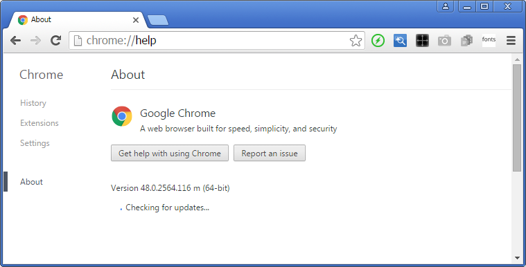 Chrome Checking For Updates