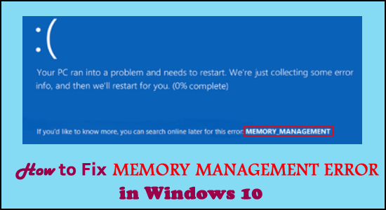 Memory Management Error