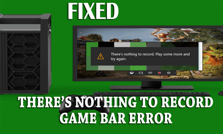 windows 10 theres nothing to record