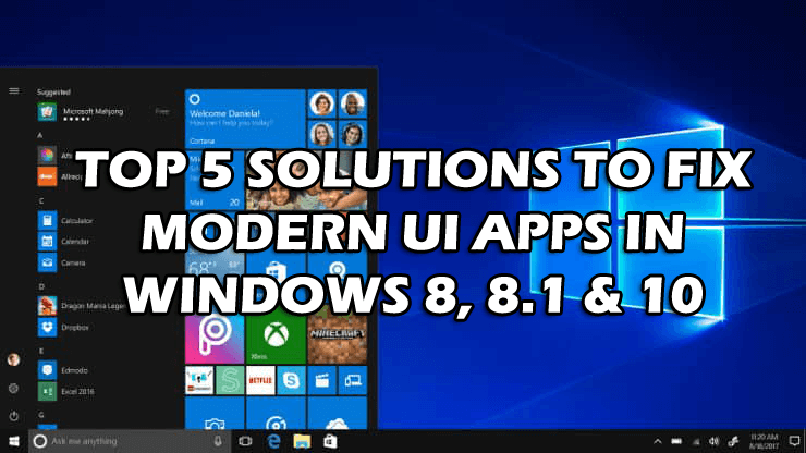 fix Modern UI apps problem 