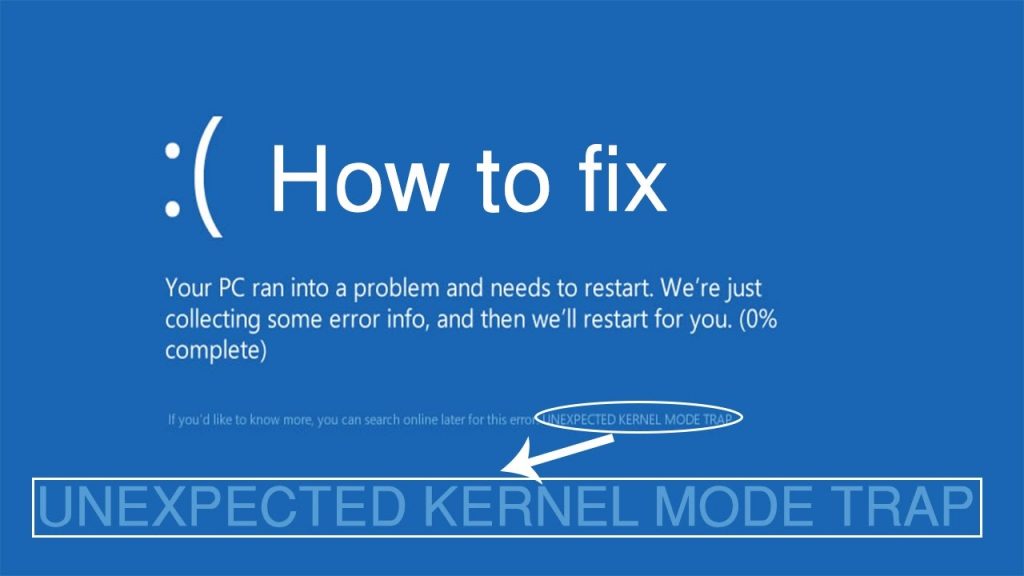 Bsod unexpected kernel mode trap windows 10