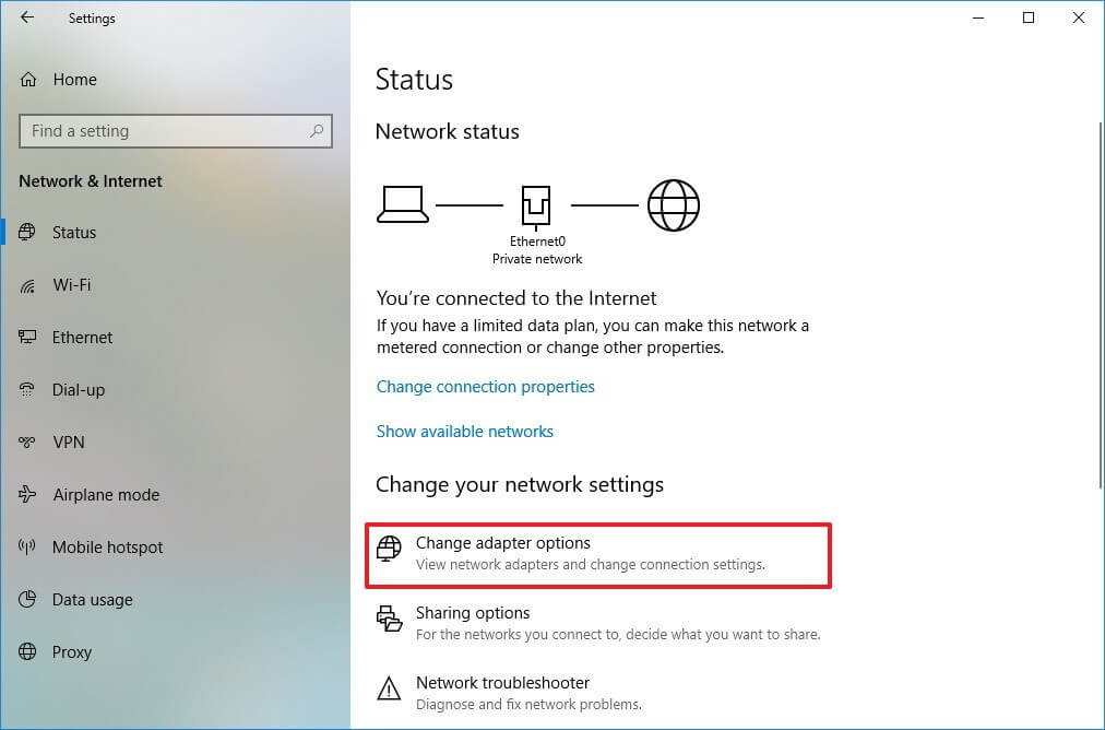 Windows sockets registry entries required for network connectivity are missing
