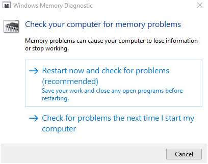 memory management error
