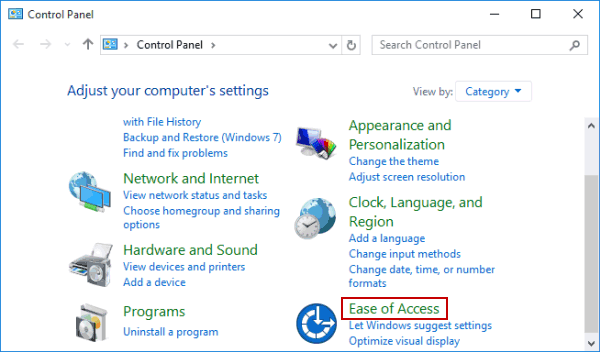 access control panel windows 10 access control panel windows 10