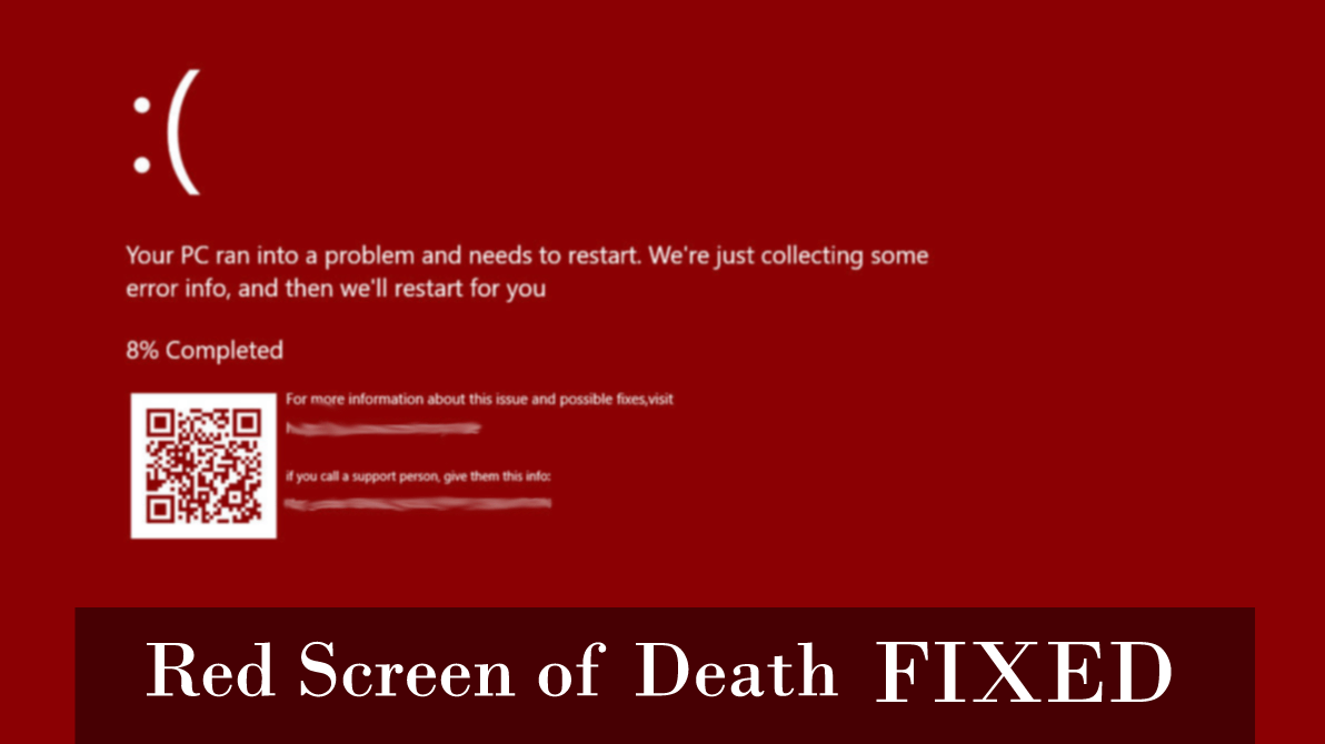 red screen