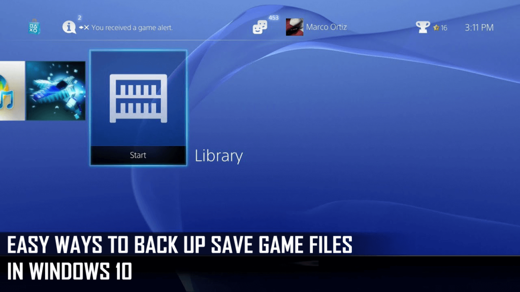 Back Up Save Game Files
