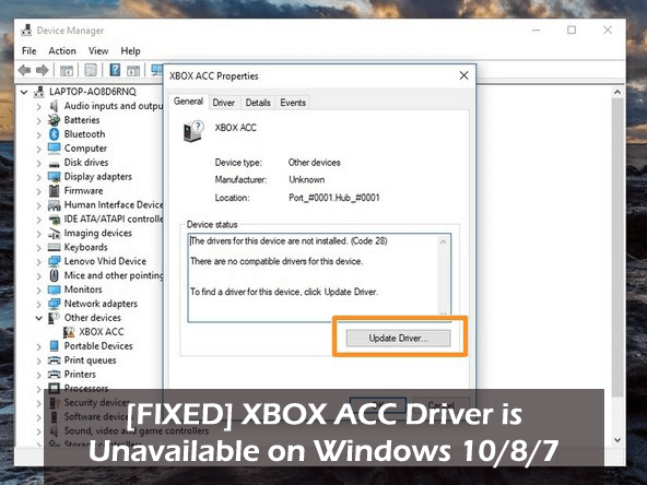 XBOX ACC Driver is Unavailable on Windows 10