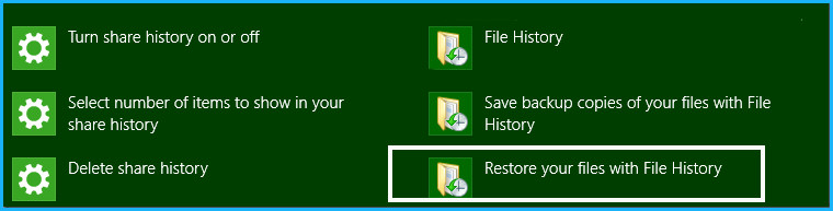 Restore Backup In Windows 8