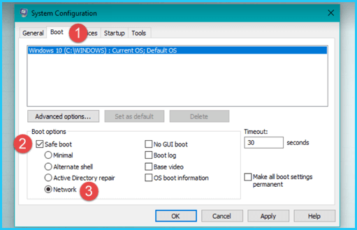 Start The PC In Safe Mode With Network 2