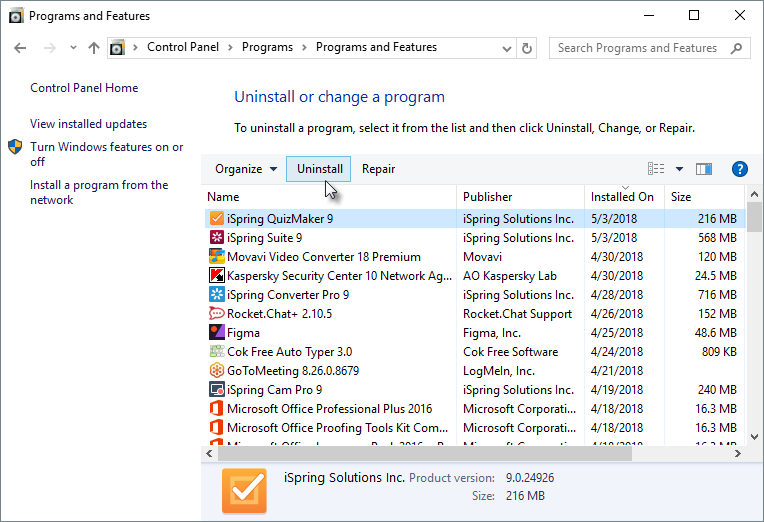 Uninstall Malware From Control Panel Of Windows 7