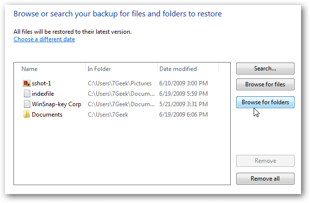 restore a backup in Windows 7 (2)