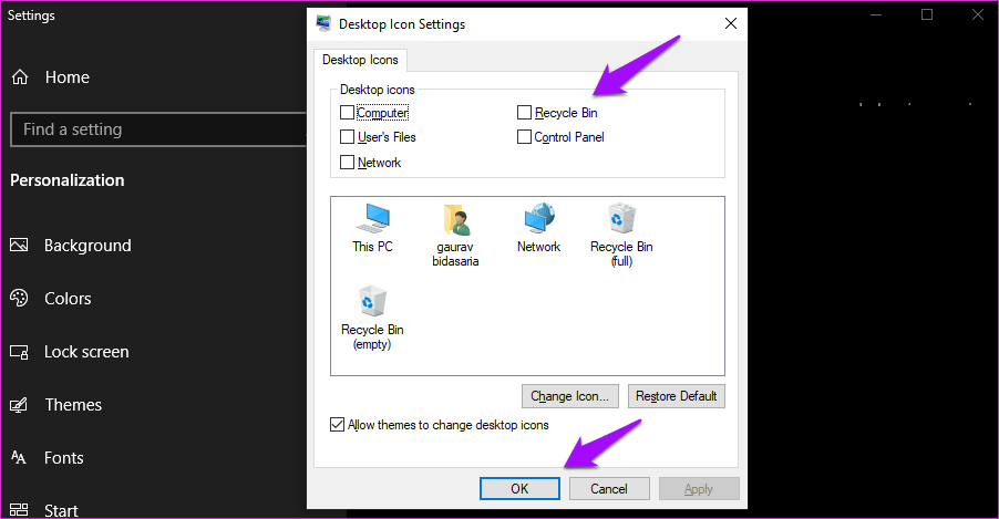 fix corrupted recycle bin windows 10