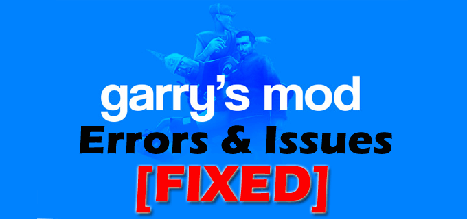 fout bij het produceren van garry's mod