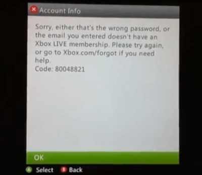 can’t sign to Xbox live error code 8015D002