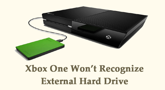Xbox One won't recognize external hard drive