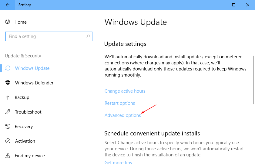 fix the update error