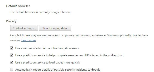 fix Aw Snap error in Chrome